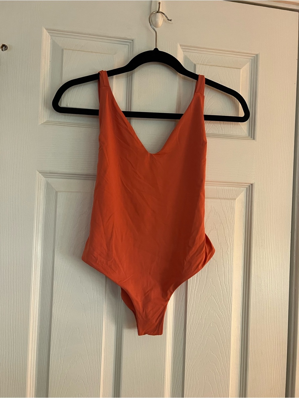 Tavik Orange V-Neck One-Piece Swimsuit